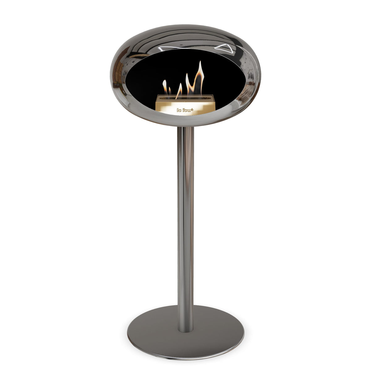 Le Feu Steel High Dome &lt;br&gt;Chromed Silver