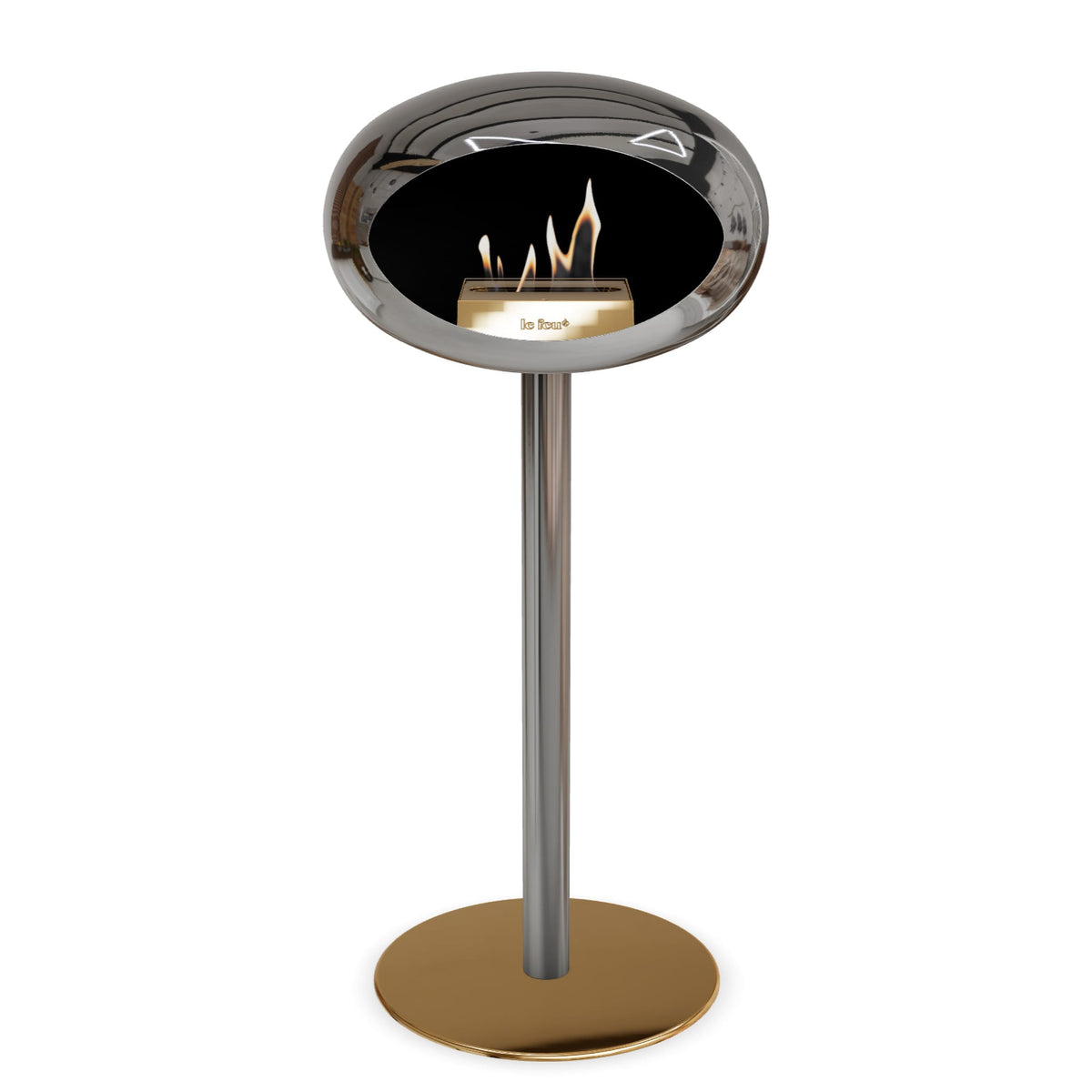 Le Feu Steel High Dome &lt;br&gt;Chromed Silver