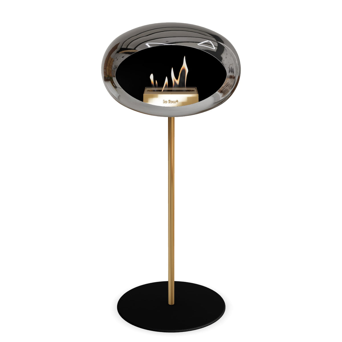 Le Feu Steel High Dome &lt;br&gt;Chromed Silver