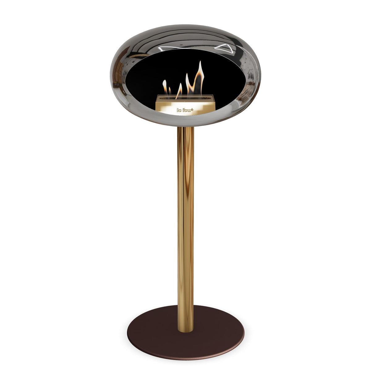 Le Feu Steel High Dome &lt;br&gt;Chromed Silver