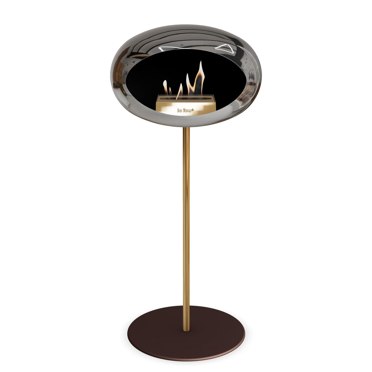 Le Feu Steel High Dome &lt;br&gt;Chromed Silver
