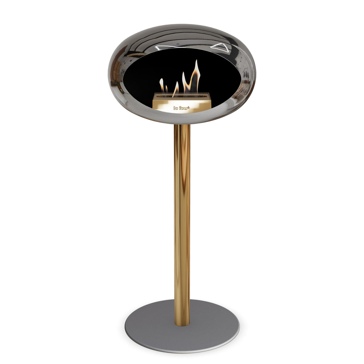 Le Feu Steel High Dome &lt;br&gt;Chromed Silver