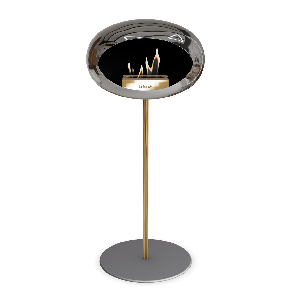 Le Feu Steel High Dome &lt;br&gt;Chromed Silver