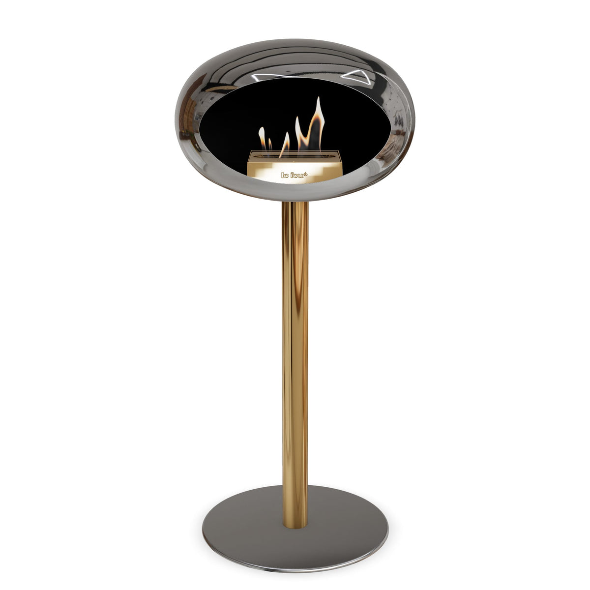 Le Feu Steel High Dome &lt;br&gt;Chromed Silver