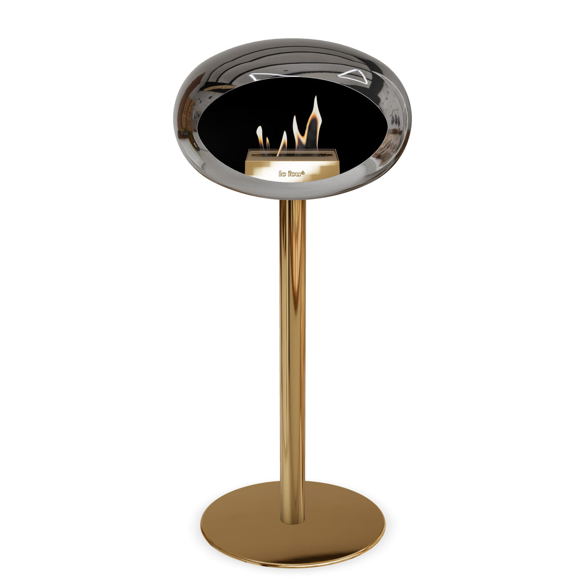 Le Feu Steel High Dome &lt;br&gt;Chromed Silver