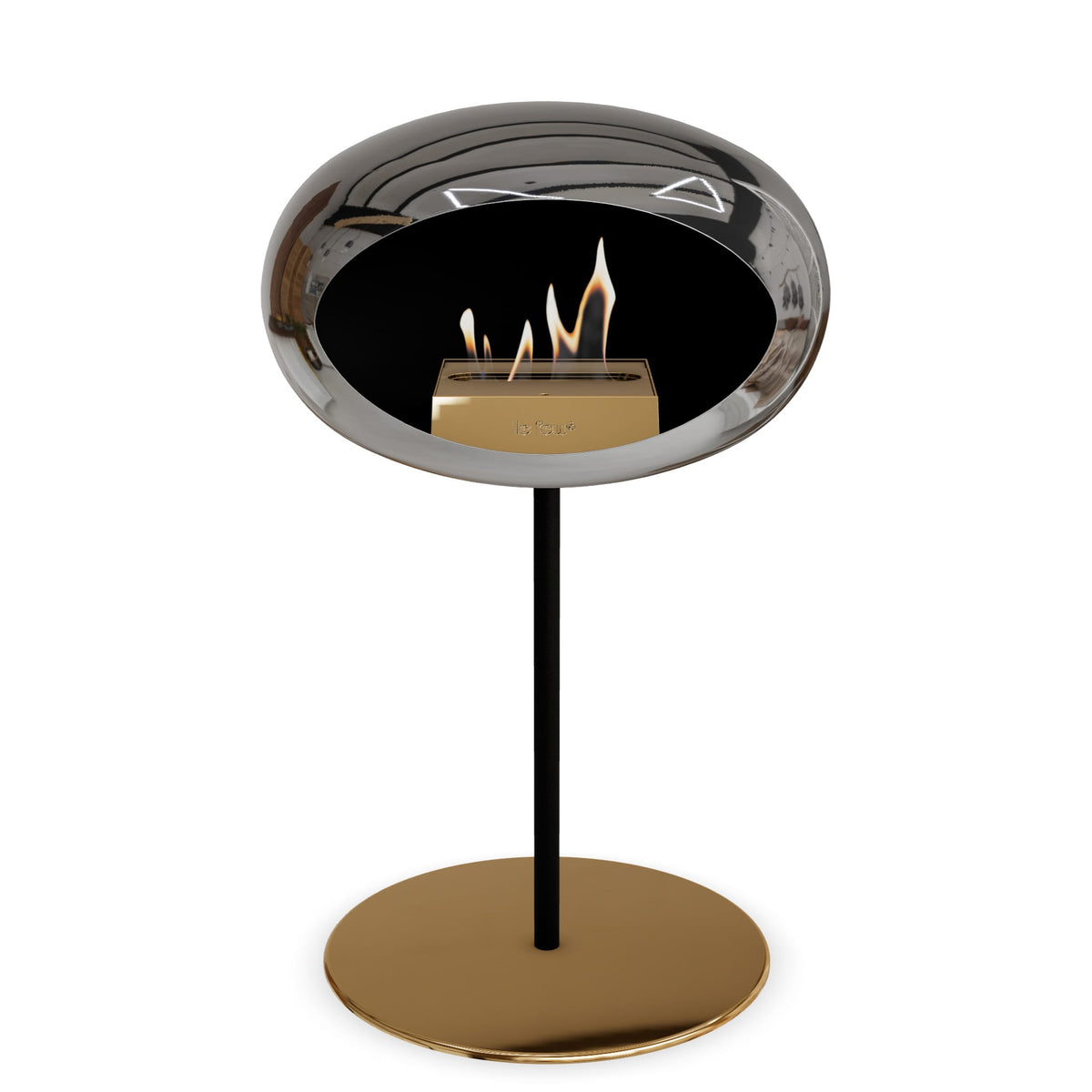 Le Feu Steel Low Dome &lt;br&gt;Chromed Silver
