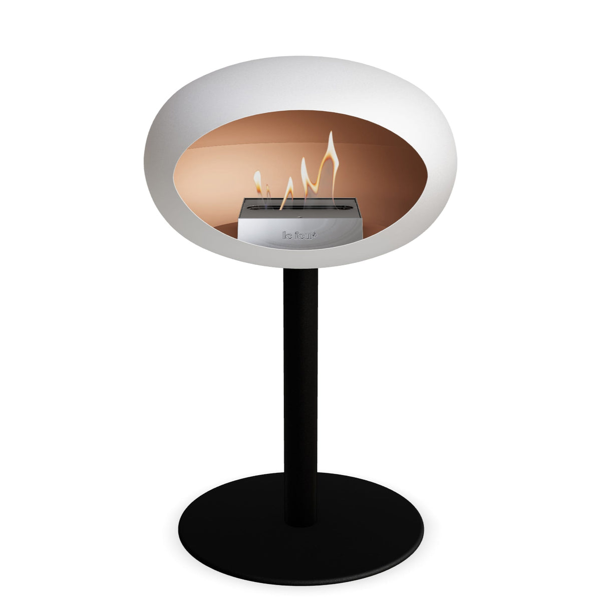 Le Feu Steel Low Dome &lt;br&gt;White