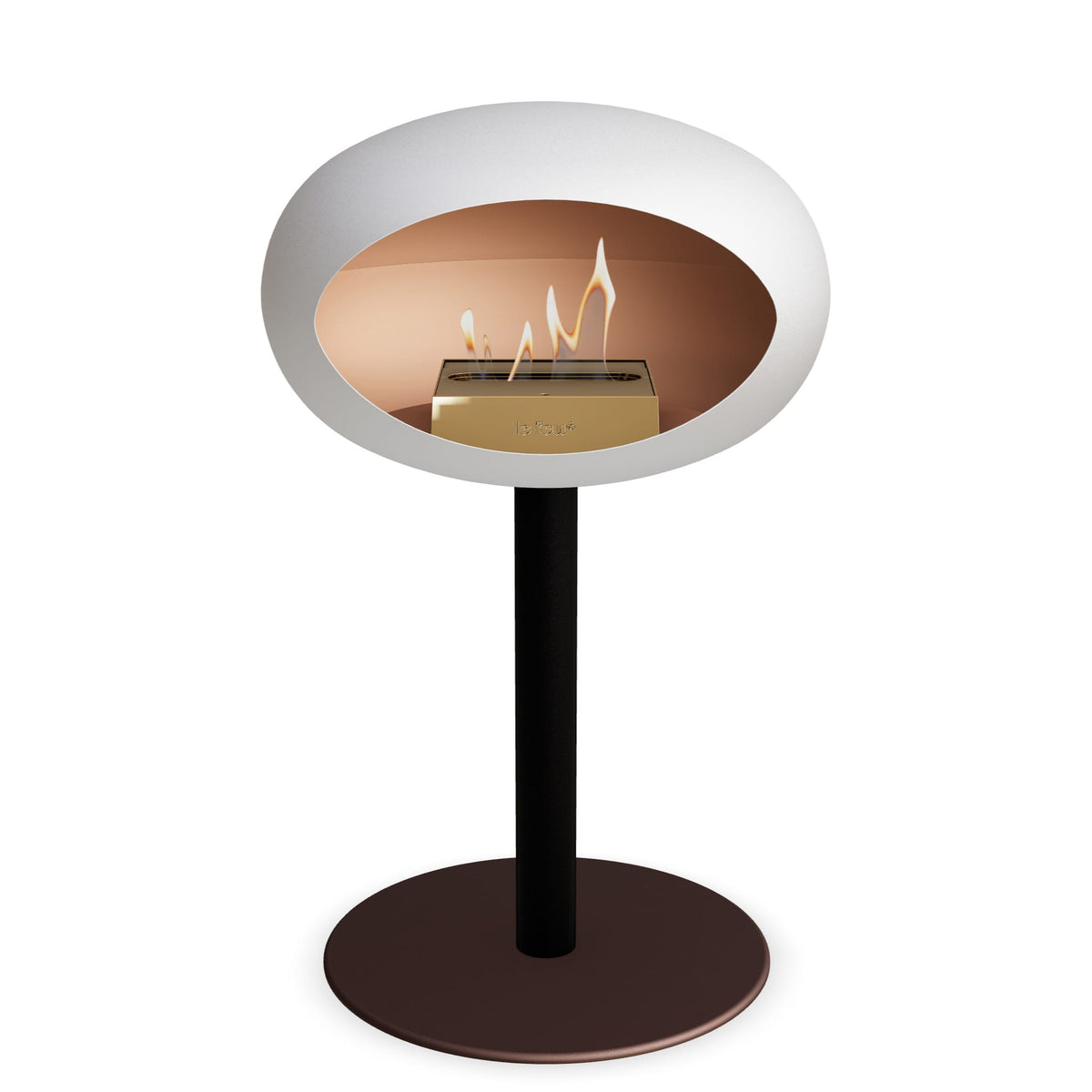 Le Feu Steel Low Dome &lt;br&gt;White