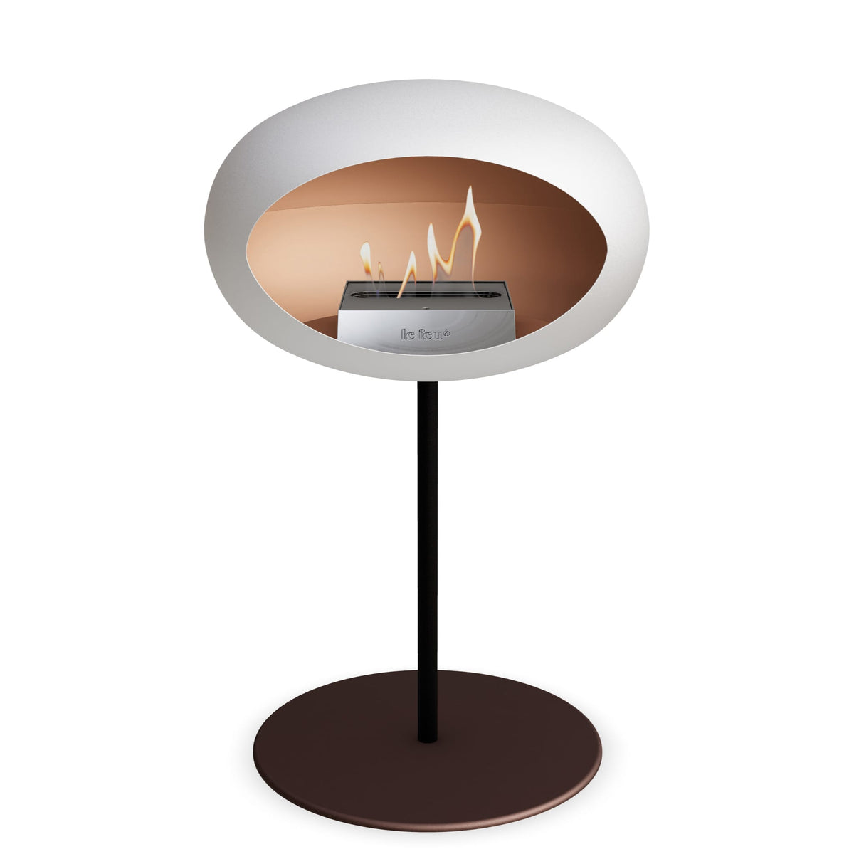 Le Feu Steel Low Dome &lt;br&gt;White