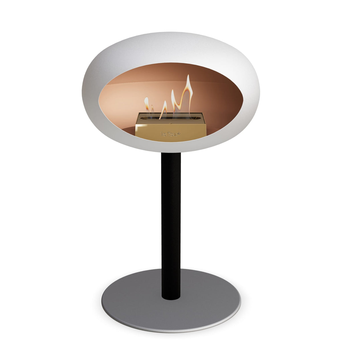 Le Feu Steel Low Dome &lt;br&gt;White