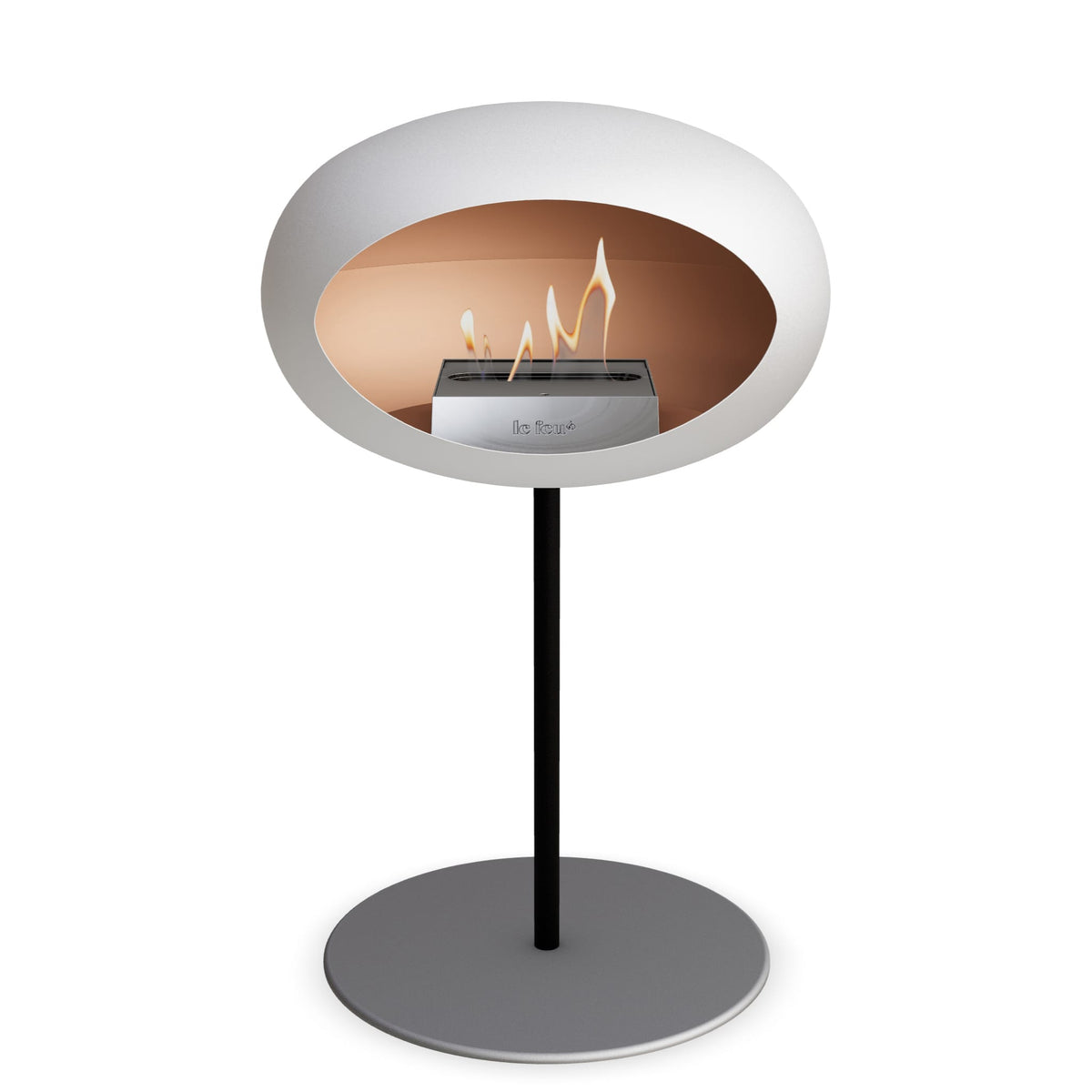Le Feu Steel Low Dome &lt;br&gt;White