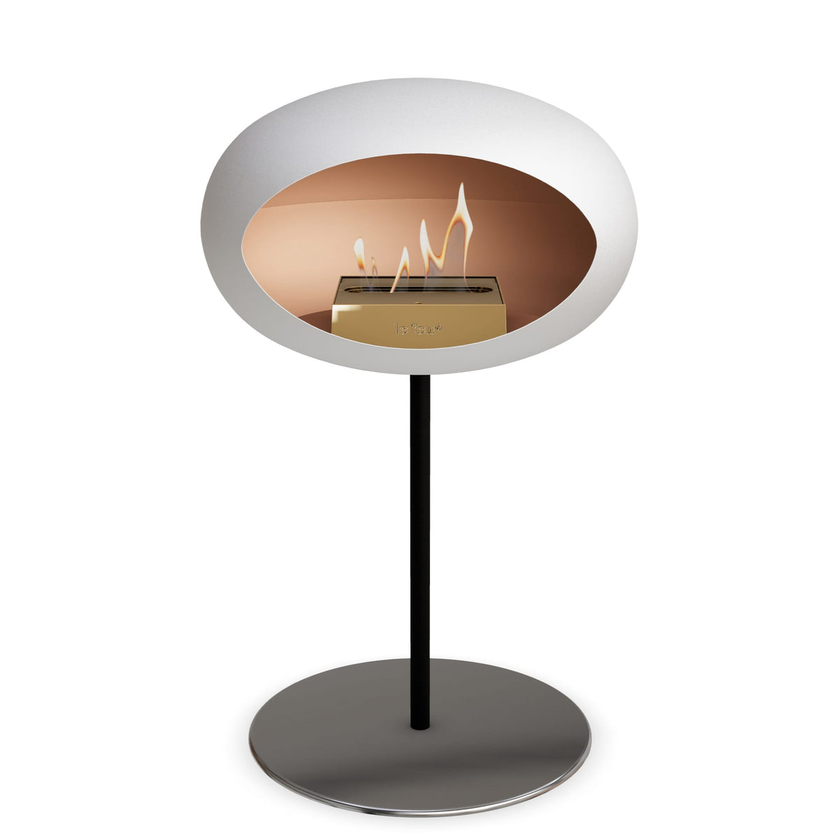 Le Feu Steel Low Dome &lt;br&gt;White