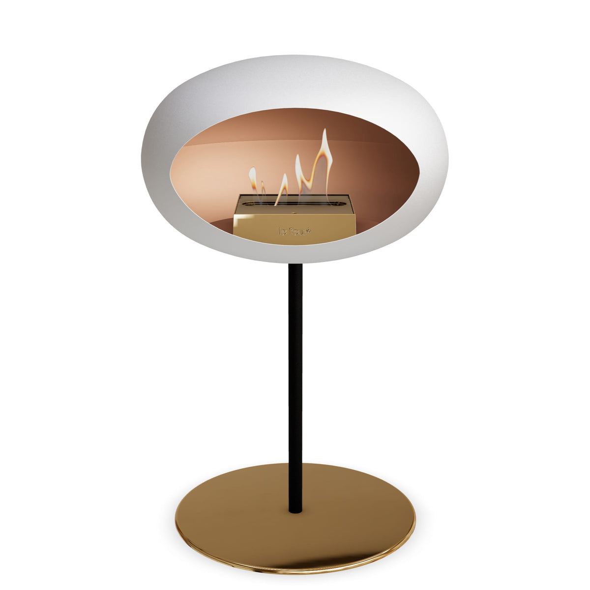 Le Feu Steel Low Dome &lt;br&gt;White