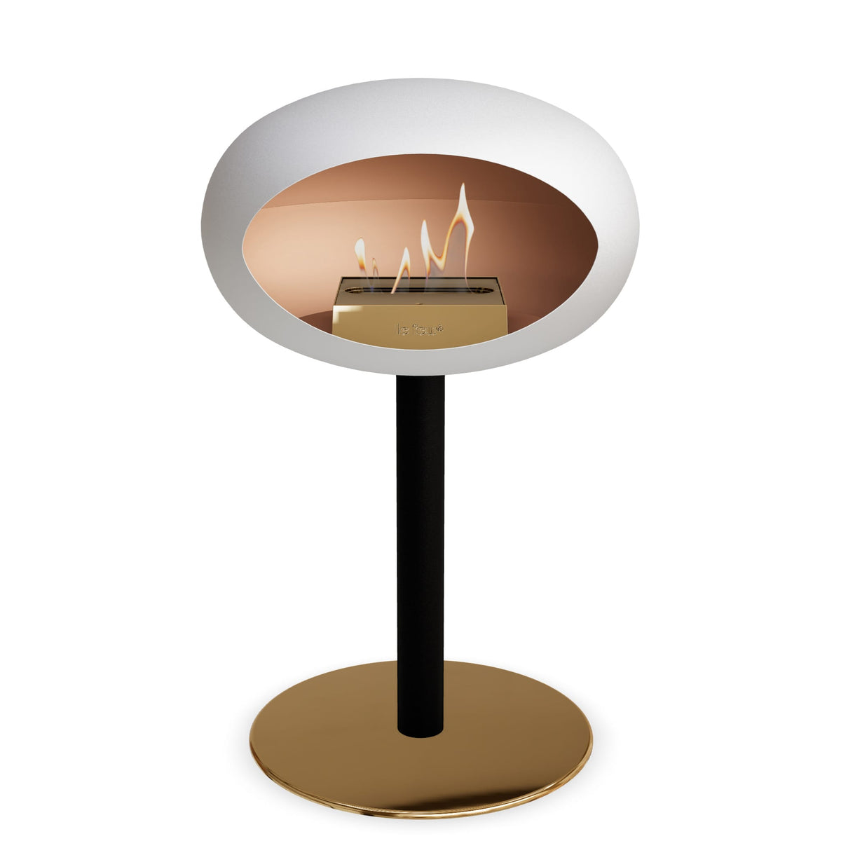 Le Feu Steel Low Dome &lt;br&gt;White