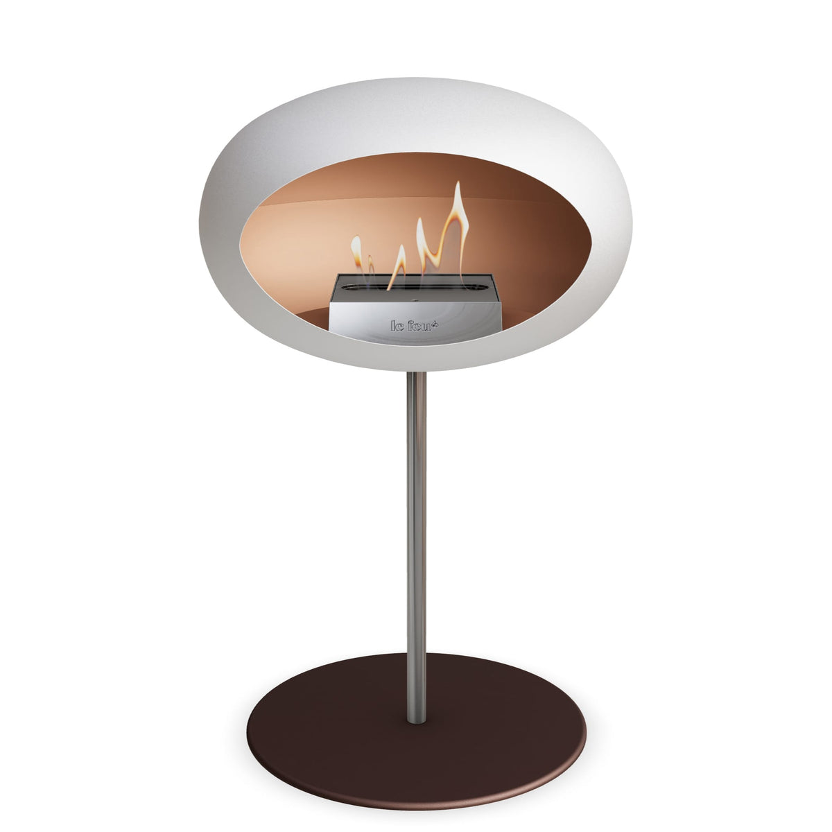 Le Feu Steel Low Dome &lt;br&gt;White