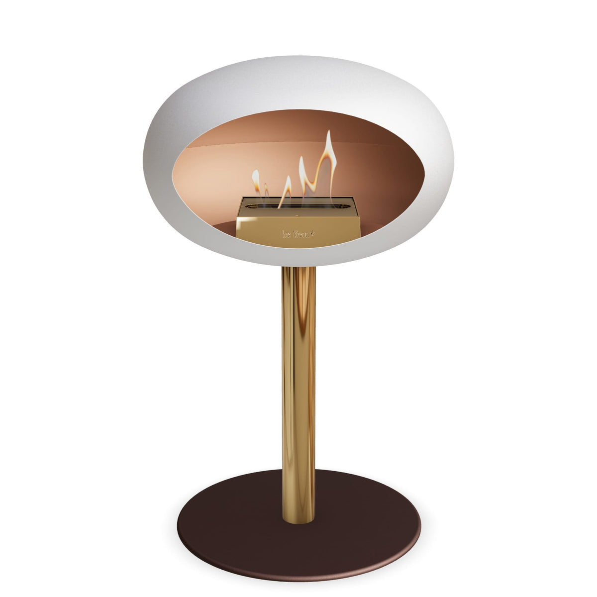 Le Feu Steel Low Dome &lt;br&gt;White