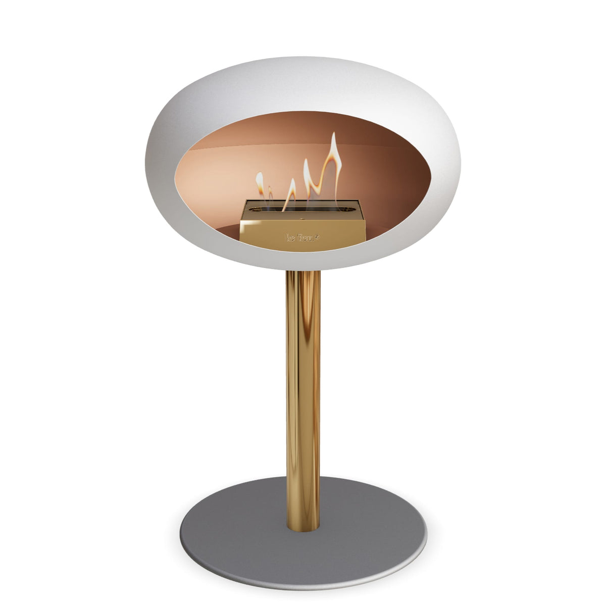 Le Feu Steel Low Dome &lt;br&gt;White