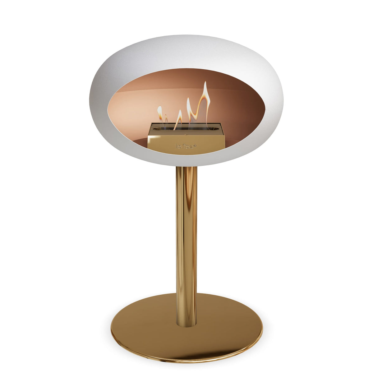 Le Feu Steel Low Dome &lt;br&gt;White
