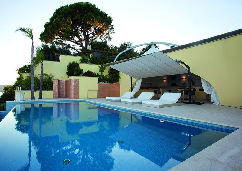 Flexy Dual-Post Umbrella - 8' Width - MY OUTDOOR ROOM