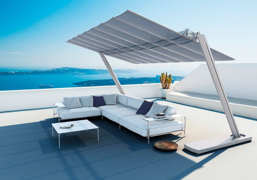 Flexy Zen Dual-Post Umbrella - 8' Width - MY OUTDOOR ROOM