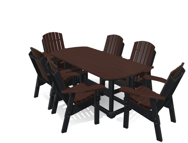 Krahn 6' Dining Table Set with 6 Chairs