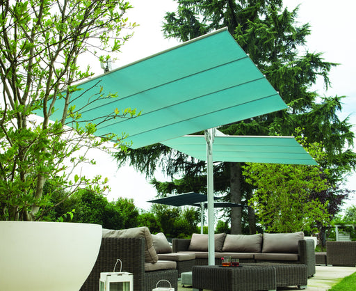 green patio umbrella canada 11' x 11' Granada 120 Cantilever Square | Umbrellas the Patio Umbrella delivers a nostalgic coastal European aesthetic with superior quality and technical design Pure Garden 10FT Patio Umbrella