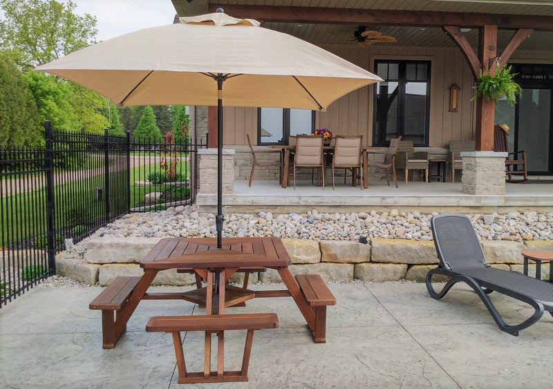 8-seat Square Picnic Table