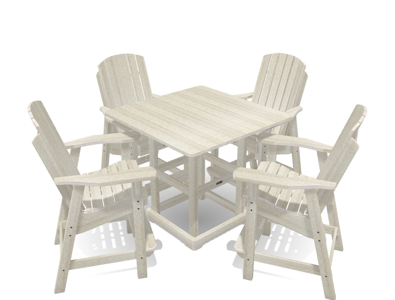 Krahn Bistro Set with 4 Chairs -  Deluxe