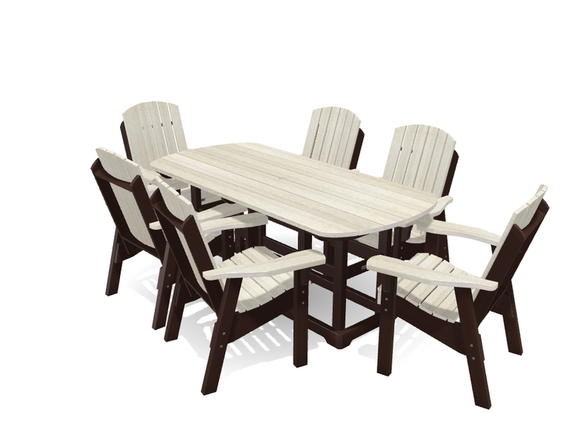 Krahn 6' Dining Table Set with 6 Chairs