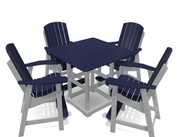 Bistro Deluxe Patio Set with 4 Chairs - MY OUTDOOR ROOM