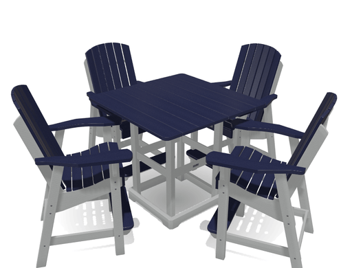 Bistro Deluxe Patio Set with 4 Chairs - MY OUTDOOR ROOM