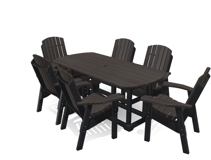 Krahn 6' Dining Table Set with 6 Chairs