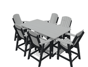 6' Bistro Table Deluxe Set with 6 Chairs - MY OUTDOOR ROOM