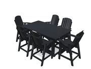 6' Bistro Table Deluxe Set with 6 Chairs - MY OUTDOOR ROOM