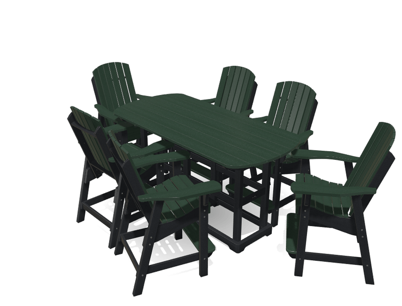 6' Bistro Table Set with 6 Chairs - MY OUTDOOR ROOM
