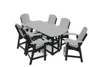 6' Bistro Table Set with 6 Chairs - MY OUTDOOR ROOM