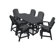 6' Bistro Table Set with 6 Chairs - MY OUTDOOR ROOM