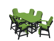 6' Bistro Table Set with 6 Chairs - MY OUTDOOR ROOM
