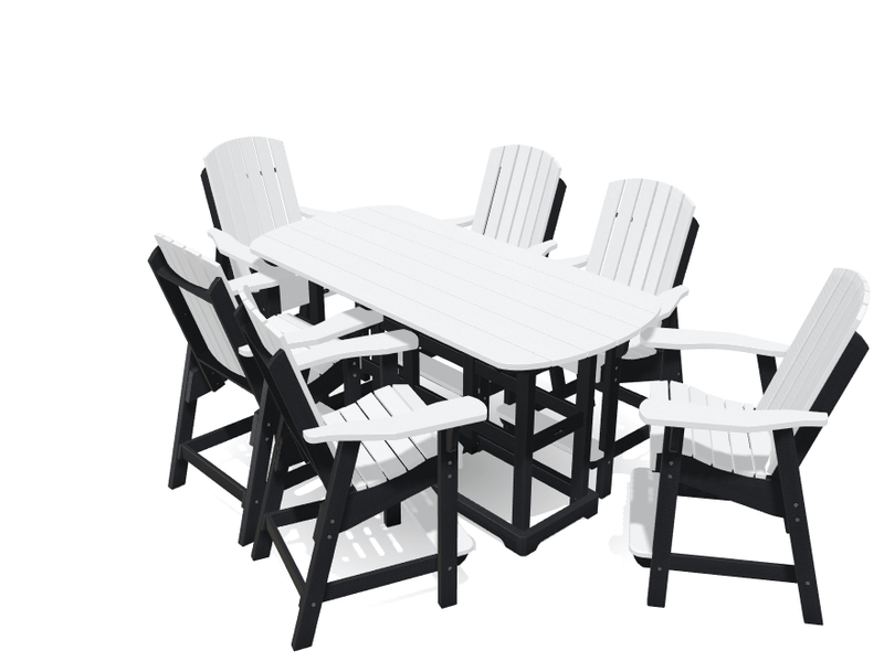 6' Bistro Table Set with 6 Chairs - MY OUTDOOR ROOM