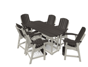6' Bistro Table Set with 6 Chairs - MY OUTDOOR ROOM
