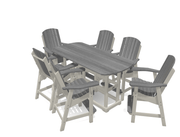 6' Bistro Table Set with 6 Chairs - MY OUTDOOR ROOM