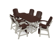 6' Bistro Table Set with 6 Chairs - MY OUTDOOR ROOM