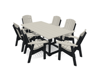 6' Dining Table Deluxe Set with 6 Chairs - MY OUTDOOR ROOM