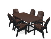 6' Dining Table Deluxe Set with 6 Chairs - MY OUTDOOR ROOM