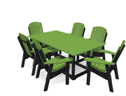 6' Dining Table Deluxe Set with 6 Chairs - MY OUTDOOR ROOM