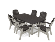 6' Dining Table Deluxe Set with 6 Chairs - MY OUTDOOR ROOM