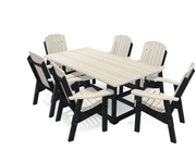 6' Dining Table Deluxe Set with 6 Chairs - MY OUTDOOR ROOM