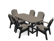 6' Dining Table Set with 6 Chairs - MY OUTDOOR ROOM