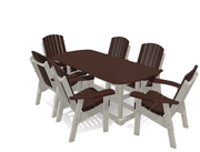 6' Dining Table Set with 6 Chairs - MY OUTDOOR ROOM