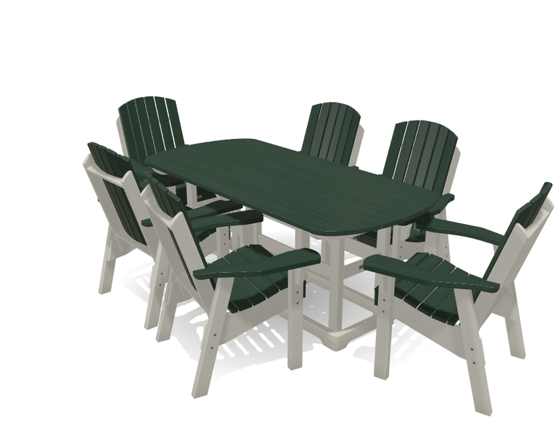 6' Dining Table Set with 6 Chairs - MY OUTDOOR ROOM